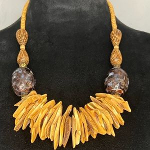 Vintage African handmade statement necklace. Purchased at estate sale.